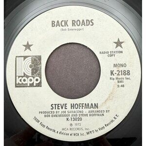 Steve Hoffman Back Roads / Sell Out 45 Vinyl 70s Rock Promo Kapp 2188 VG+/NM